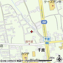 栃木県鹿沼市千渡周辺の地図