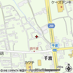 栃木県鹿沼市千渡周辺の地図