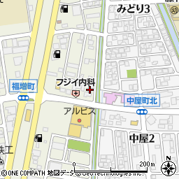 石川県金沢市福増町北1388-1周辺の地図