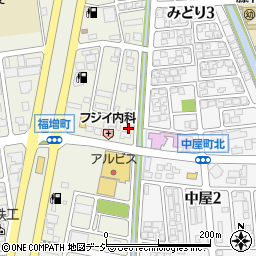 石川県金沢市福増町北1388周辺の地図