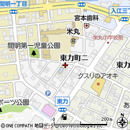 石川県金沢市東力町ニ周辺の地図