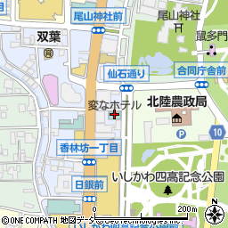 変なホテル金沢香林坊周辺の地図