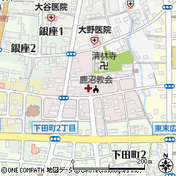 栃木県鹿沼市中田町周辺の地図