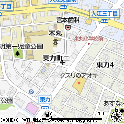 石川県金沢市東力町ニ196周辺の地図