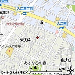 石川県金沢市東力4丁目166周辺の地図