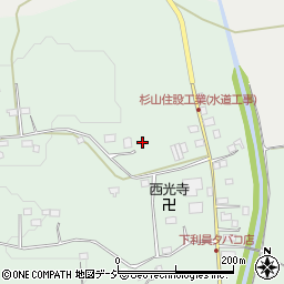 茨城県常陸太田市下利員町1242周辺の地図
