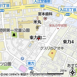 石川県金沢市東力町ニ205-6周辺の地図