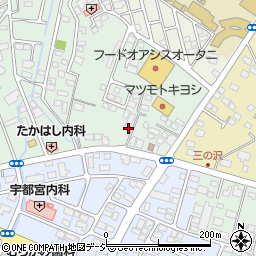 栃木県宇都宮市鶴田町2185周辺の地図