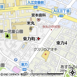 石川県金沢市東力町ニ197周辺の地図