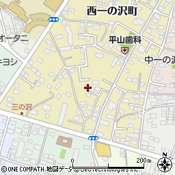 栃木県宇都宮市西一の沢町11-12周辺の地図