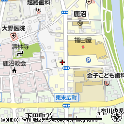 株式会社福田屋百貨店　鹿沼店１階食料品のフロア食品事務所周辺の地図