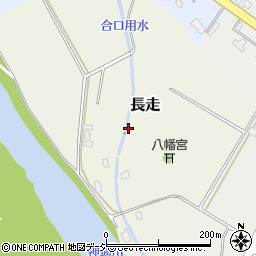 富山県富山市長走周辺の地図