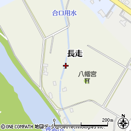 富山県富山市長走周辺の地図