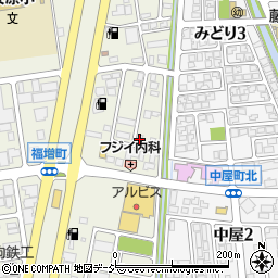 石川県金沢市福増町北1435周辺の地図