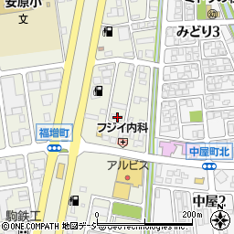石川県金沢市福増町北1413周辺の地図