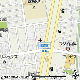 石川県金沢市福増町北1343周辺の地図