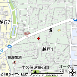 菊地邸_越戸アキッパ駐車場周辺の地図