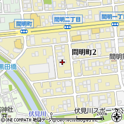 石川県金沢市間明町周辺の地図