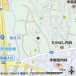 栃木県宇都宮市鶴田町2119周辺の地図
