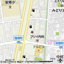 石川県金沢市福増町北1395周辺の地図