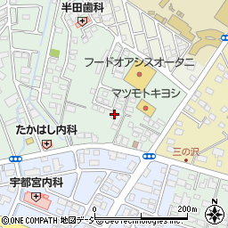 栃木県宇都宮市鶴田町2184周辺の地図