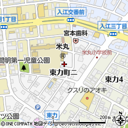 石川県金沢市東力町ニ203周辺の地図
