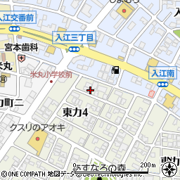 石川県金沢市東力4丁目186周辺の地図