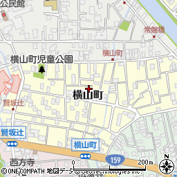 石川県金沢市横山町周辺の地図
