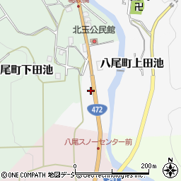 富山県富山市八尾町上田池106周辺の地図