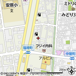 石川県金沢市福増町北1396周辺の地図