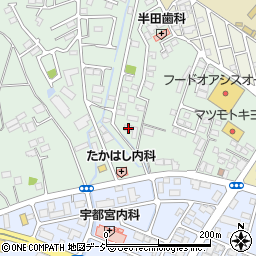 栃木県宇都宮市鶴田町2169周辺の地図