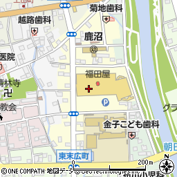 栃木県鹿沼市東末広町周辺の地図