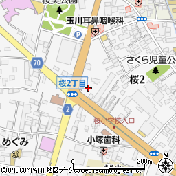 栃木県宇都宮市桜周辺の地図
