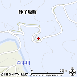 石川県金沢市砂子坂町コ周辺の地図