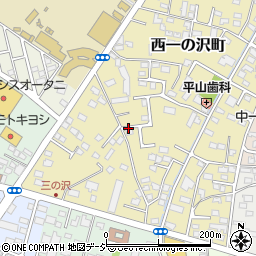 栃木県宇都宮市西一の沢町周辺の地図