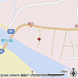 長野県長野市信州新町里穂刈293周辺の地図