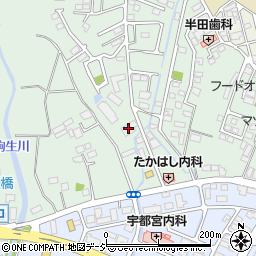 栃木県宇都宮市鶴田町2128周辺の地図
