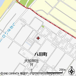 石川県白山市八田町1688周辺の地図