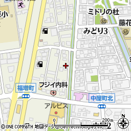 石川県金沢市福増町北1442周辺の地図