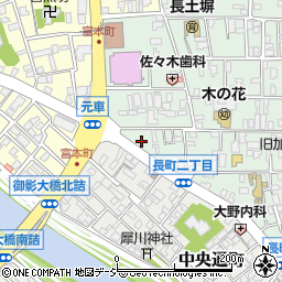 北國新聞長町周辺の地図