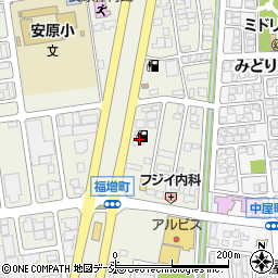 石川県金沢市福増町北1378周辺の地図