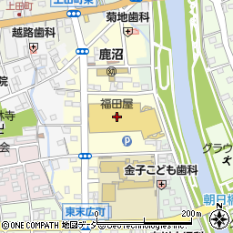 福田屋鹿沼店周辺の地図