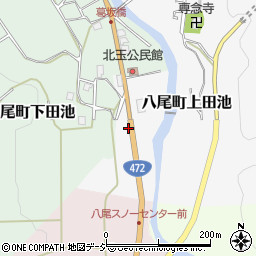 富山県富山市八尾町上田池103-3周辺の地図