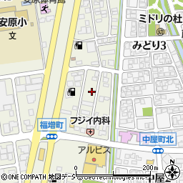 石川県金沢市福増町北1421周辺の地図