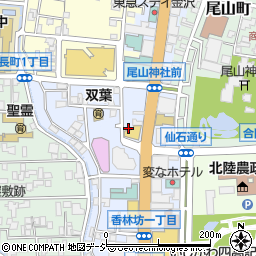 石川県金沢市香林坊周辺の地図