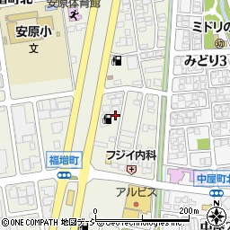 石川県金沢市福増町北1398周辺の地図