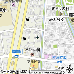 石川県金沢市福増町北1429周辺の地図