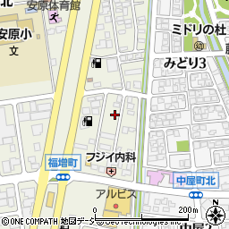 石川県金沢市福増町北1422周辺の地図