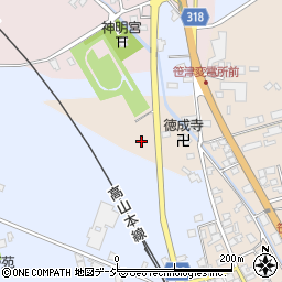 笹津停車場線周辺の地図