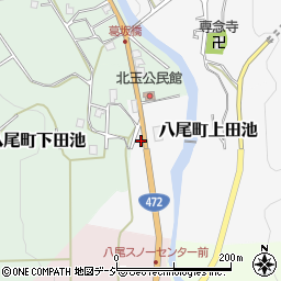 富山県富山市八尾町上田池103周辺の地図